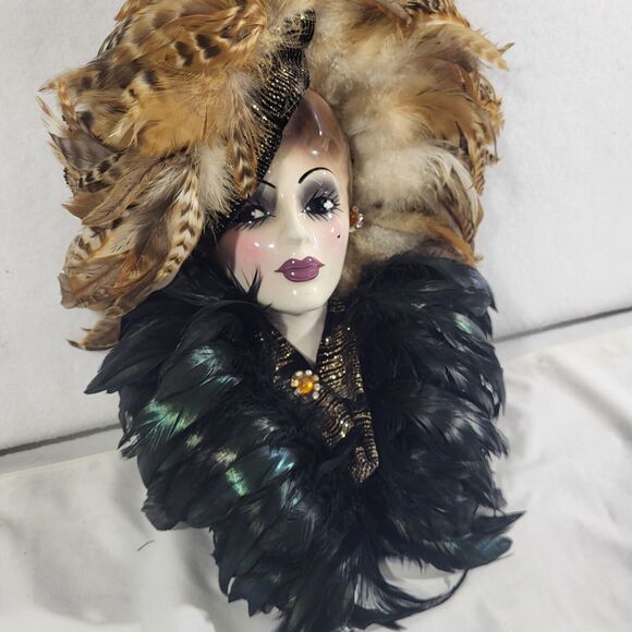 Other - Unique Creations Limited Edition Lady  Wall Hanging Face Mask  # 866  Signed.
